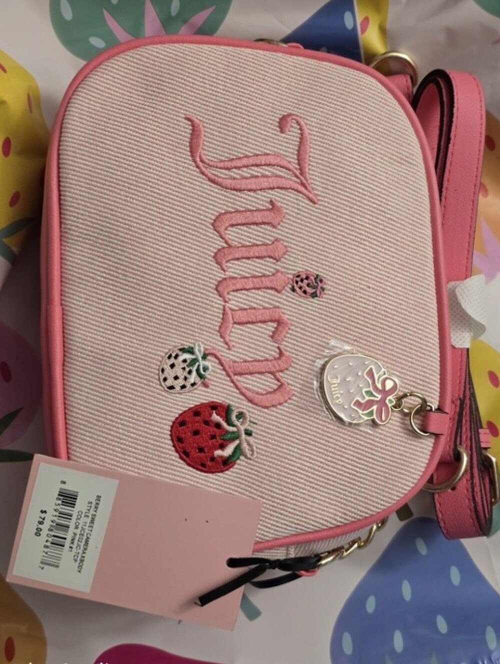 Juicy Couture Berry Sweet Camera Bag NWT